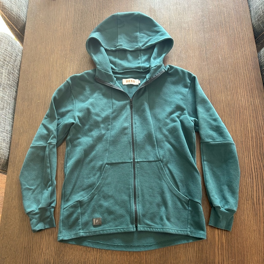 DESO Emerald Green Full Zip Hoodie